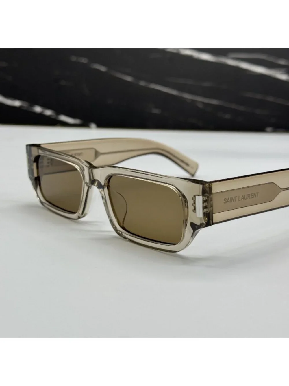 NWT Saint Laurent SL660F 004 Unisex Square Sunglasses